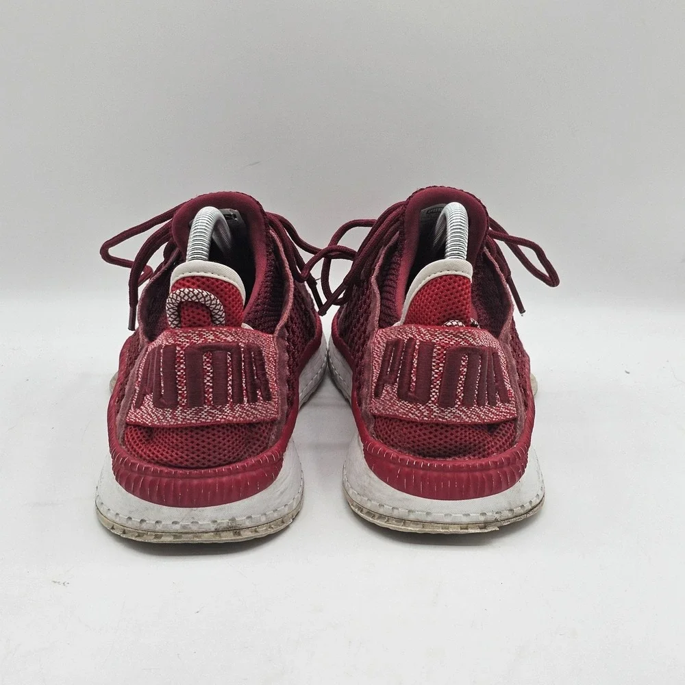 Puma‎ Tsugi Netfit Shoes Mens Size 8.5 Burgundy Ignite Mesh Sneakers 364629-04